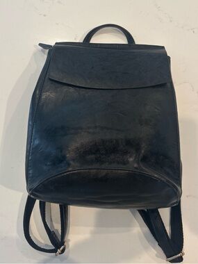 Vegan Leather Womens Backpack - Classic Minimal Design